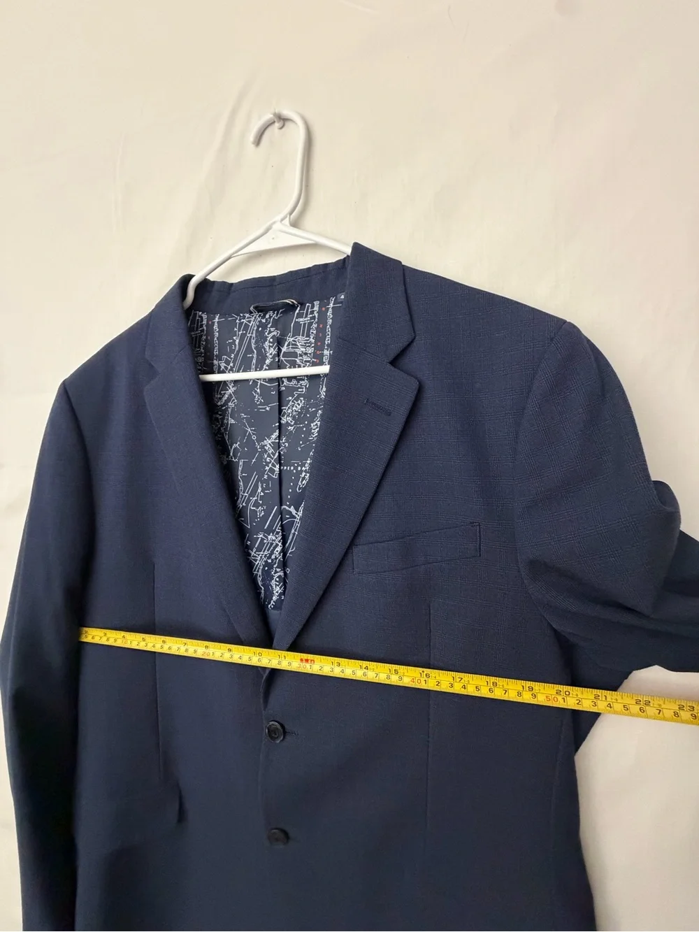 Náutica Men's Navy Blazer - Classic Two-Button Suit Jacket Size 44R(A813)